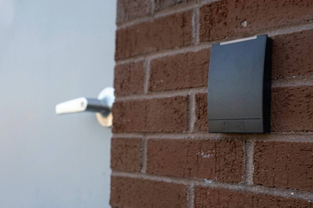 Access control upgrade for a Mississauga office entrance near Square One