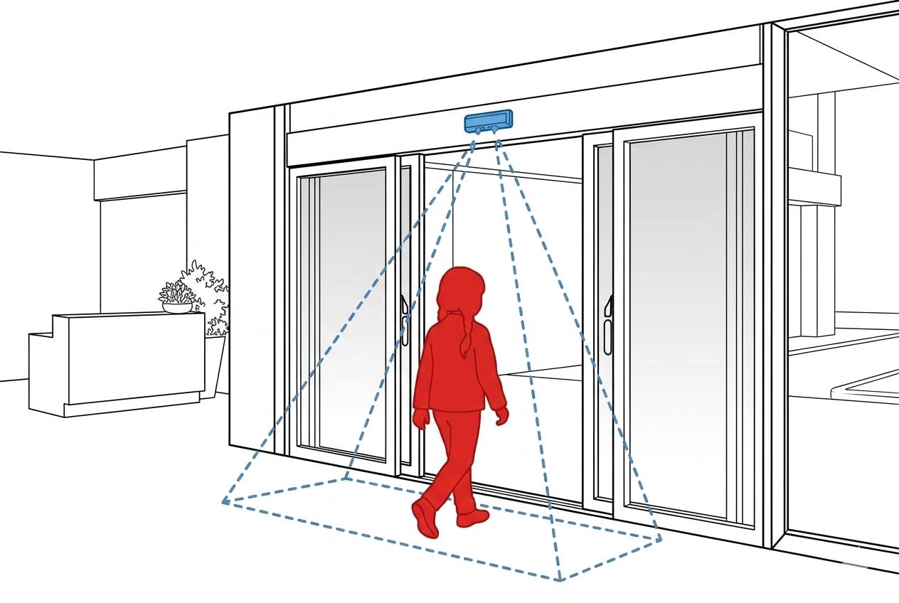 Automatic sliding and swing door systems in a commercial building in Toronto and the GTA