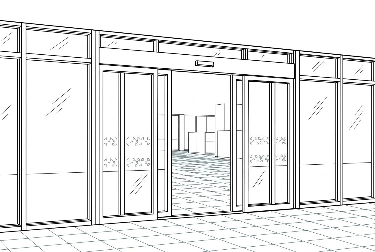 Commercial aluminum entrance installation and replacement for a Toronto GTA building