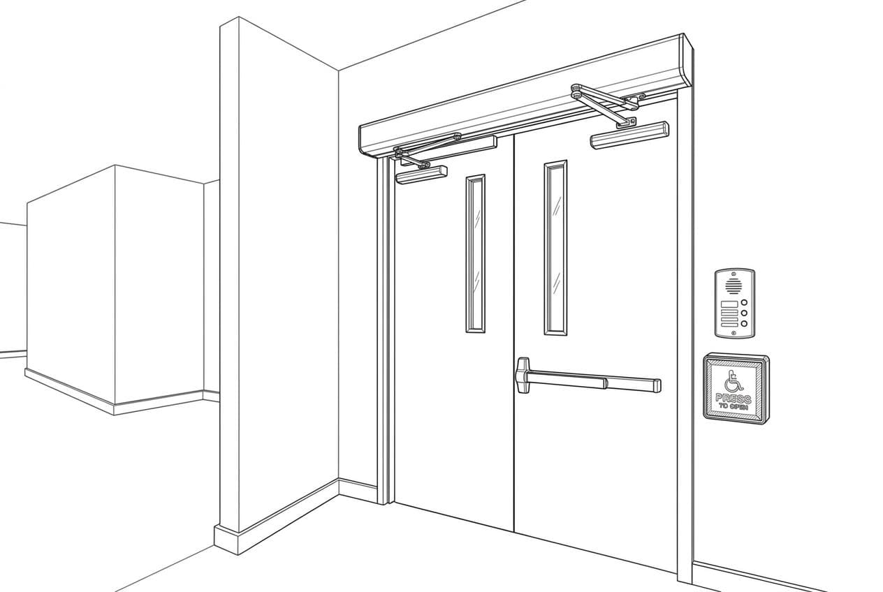 Commercial door operator repair and replacement service in Toronto and the GTA